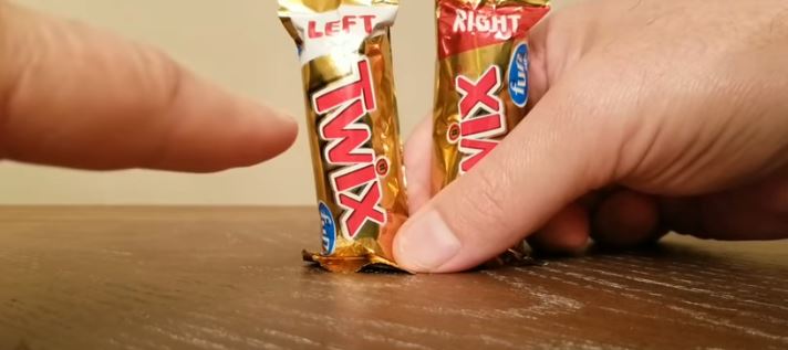 whats the difference between left and right twix